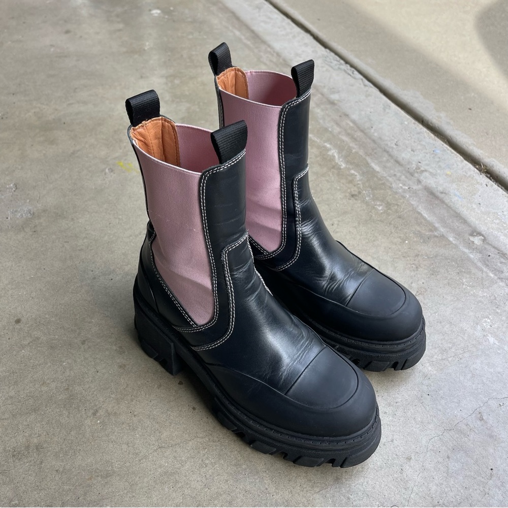 Ganni chunky boots